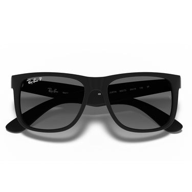 Ray-Ban Okulary Przeciwsłoneczne RB4165 622/T3 Justin Czarne/Jasnoszare Unisex Polaryzowane