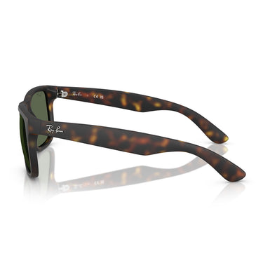 Ray-Ban Occhiali da Sole RB4165 865 71 Justin Gomma Marrone Verde Scuro Unisex 3