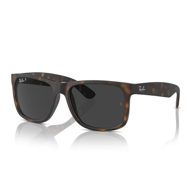 Ray-Ban Occhiali da Sole RB4165 865/87 Justin Marrone/Grigio Scuro Unisex Polarizzati 1