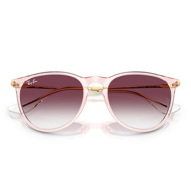 Ray-Ban Occhiali da Sole RB4171 67428H Erika Rosa Trasparente Viola Sfumato Unisex 5