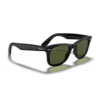 Ray-Ban Okulary Przeciwsłoneczne RB4340 601/58 Wayfarer Ease Czarne/Zielone G-15 Unisex Polaryzowane