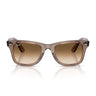 Ray-Ban Occhiali da Sole RB4340 682751 Wayfarer Ease Marrone Trasparente Marrone Sfumato Unisex 