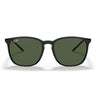 Ray-Ban Lunettes de Soleil RB4387 601/71 Noir/Vert Unisexe