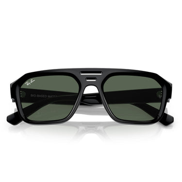Ray-Ban Okulary Przeciwsłoneczne RB4397 667771 Corrigan Czarny-Ciemnozielony Unisex 5