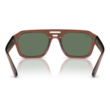Ray-Ban Okulary Przeciwsłoneczne RB4397 667882 Corrigan Brązowo-Zielone Unisex 3