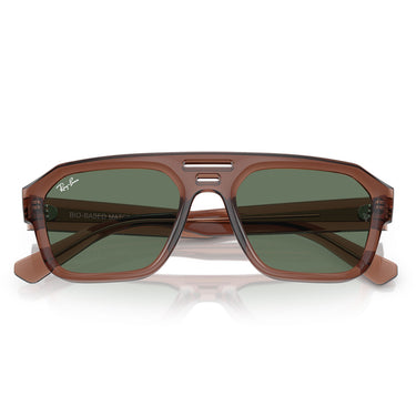 Ray-Ban Okulary Przeciwsłoneczne RB4397 667882 Corrigan Brązowo-Zielone Unisex 5