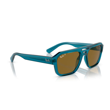 Ray-Ban Okulary Przeciwsłoneczne RB4397 668383 Corrigan Niebieski/Ciemnobrązowy Unisex Polaryzowane