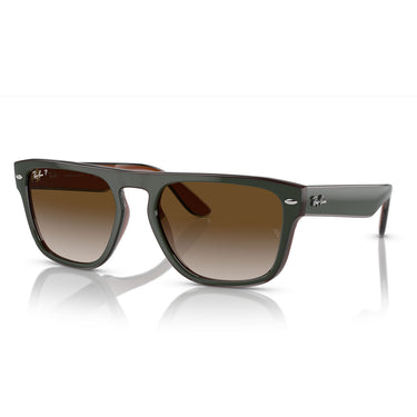 Ray-Ban Okulary Przeciwsłoneczne RB4407 6732T5 Zielony Ciemny/Brązowy Unisex Polaryzowane 2