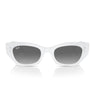 Ray-Ban Okulary Przeciwsłoneczne RB4430 675911 Zena Biały/Szary Unisex