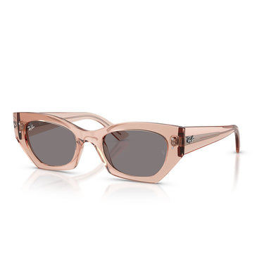 Ray-Ban Occhiali da Sole RB4430 692573 Zena Rosa Trasparente/Marrone Unisex