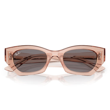 Ray-Ban Sonnenbrille RB4430 692573 Zena Rosa Transparent/Braun Unisex