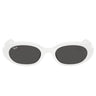 Ray-Ban Sunglasses RB4441D 677287 White/Dark Gray Unisex