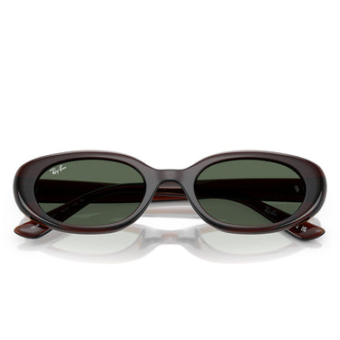 Ray-Ban Occhiali da Sole RB4441D 714 71 Marrone Trasparente Verde Scuro Unisex 5