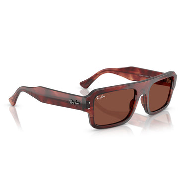 Ray-Ban Occhiali da Sole RB4454 1452C5 Flacko Marrone Rosso/Rosso Unisex 4