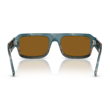 Ray-Ban Occhiali da Sole RB4454 145333 Lukas Marrone Blu/Marrone Unisex 3