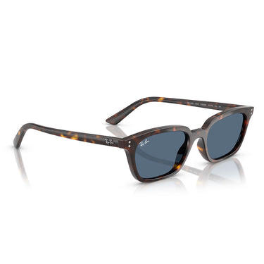 Ray-Ban Occhiali da Sole RB4456 135980 Zaya Marrone/Blu Scuro Unisex 4