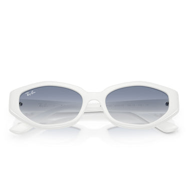 Ray-Ban Occhiali da Sole RB4473D 677219 Bianco Trasparente Sfumato Azzurro Unisex 5