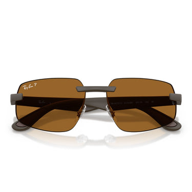 Ray-Ban Occhiali da Sole RB4475CH 6124BB Sabbia Marrone/Bronzo Unisex Polarizzati