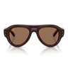 Ray-Ban Occhiali da Sole RB4925 689673 Aviator Puffer X ASAP Rocky Marrone Scuro/Marrone Scuro Unisex