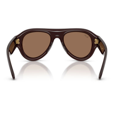 Ray-Ban Occhiali da Sole RB4925 689673 Aviator Puffer X ASAP Rocky Marrone Scuro/Marrone Scuro Unisex 3