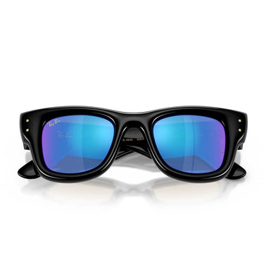 Ray-Ban Occhiali da Sole RB4940 601/55 Wayfarer Puffer X ASAP Rocky Nero/Blu Specchiato Unisex 5