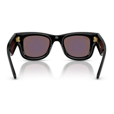 Ray-Ban Occhiali da Sole RB4940 601 8N Wayfarer Puffer X ASAP Rocky Nero Verde Specchiato 632 Unisex  4
