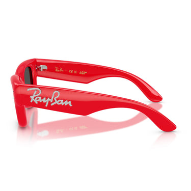 Ray-Ban Sonnenbrille RB4940B 686187 Wayfarer Puffer X ASAP Rocky Rot Mit Strass Ultra Schwarz Unisex 3