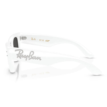 Ray-Ban Sonnenbrille RB4940B 686387 Wayfarer Puffer X ASAP Rocky Weiß Mit Strass/Ultra Schwarz Unisex 6