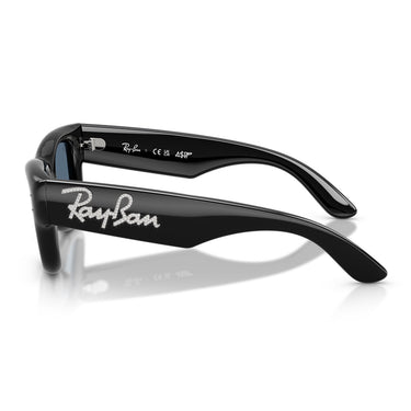 Ray-Ban Occhiali da Sole RB4940B 686480 Wayfarer Puffer X ASAP Rocky Nero con Strass Blu Scuro Unisex 3