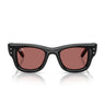 Ray-Ban Occhiali da Sole RB4940B 686485 Wayfarer Puffer X ASAP Rocky Nero Violetto Scuro Unisex 