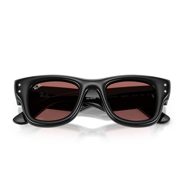 Ray-Ban Occhiali da Sole RB4940B 686485 Wayfarer Puffer X ASAP Rocky Nero Violetto Scuro Unisex 5