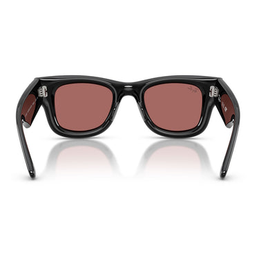 Ray-Ban Occhiali da Sole RB4940B 686485 Wayfarer Puffer X ASAP Rocky Nero Violetto Scuro Unisex 4
