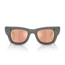 Ray-Ban Occhiali da Sole RB4940BP 68657J Wayfarer Puffer X ASAP Rocky Nero con Strass Marrone Scuro Specchiato Rosé Unisex 