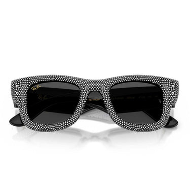 Ray-Ban Occhiali da Sole RB4940BP 686587 Wayfarer Puffer X ASAP Rocky Nero e Pavé Strass/Ultra Black Unisex 7