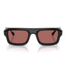 Ray-Ban Occhiali da Sole RB4954 601/69 Flacko Puffer X ASAP Rocky Nero/Violetto Scuro Unisex