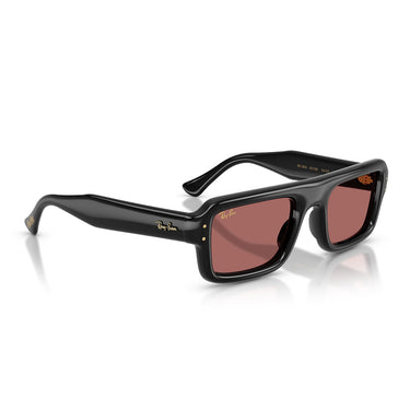 Ray-Ban Occhiali da Sole RB4954 601/69 Flacko Puffer X ASAP Rocky Nero/Violetto Scuro Unisex 4