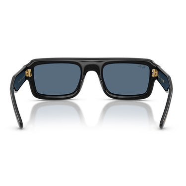 Ray-Ban Occhiali da Sole RB4954 601/80 Flacko Puffer X ASAP Rocky Nero/Blu Scuro Unisex 3