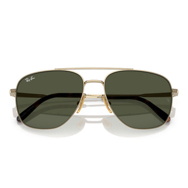 Ray-Ban Sonnenbrille RB8097 926531 William Titanium Gold/Grün Unisex 5