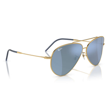 Ray-Ban Okulary Przeciwsłoneczne RBR0101S 001-GA Aviator Reverse Złoto-Ciemnoszary Unisex 5