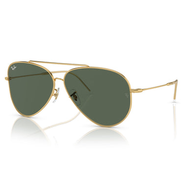 Ray-Ban Okulary Przeciwsłoneczne RBR0101S 001/VR Aviator Reverse Złoto/Zielony Unisex 1