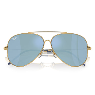 Ray-Ban Okulary Przeciwsłoneczne RBR0101S 92023A Aviator Reverse Złoto/Niebieski Unisex 5