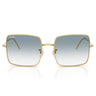 Ray-Ban Gafas de Sol RBR0104S 001/79 Cuadradas Reversas Oro Arista/Azul Degradado Transparente Mujer