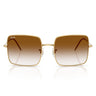 Ray-Ban Gafas de Sol RBR0104S 001/CB Square Reverse Oro Arista/Marrón Degradado Transparente Mujer