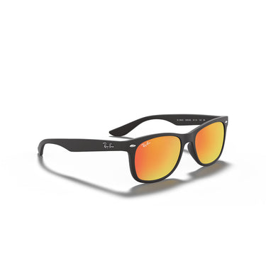Ray-Ban Okulary Przeciwsłoneczne RJ9052S 100S6Q Wayfarer Kids Czarne/Pomarańczowe Dziecięce