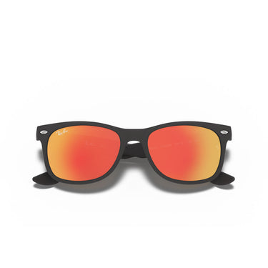Ray-Ban Okulary Przeciwsłoneczne RJ9052S 100S6Q Wayfarer Kids Czarne/Pomarańczowe Dziecięce