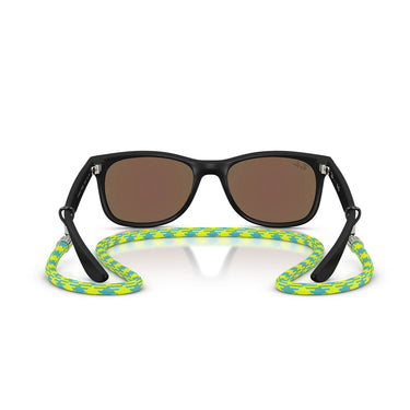 Ray-Ban Okulary Przeciwsłoneczne RJ9052S 702855 Wayfarer Kids Czarny/Zielony Lustro Dziecięce