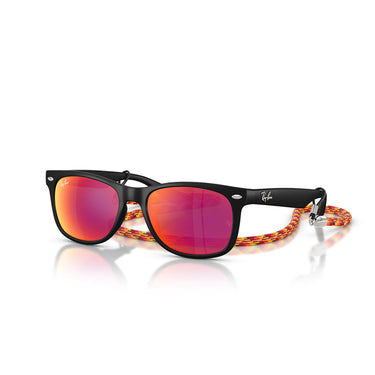 Ray-Ban Okulary Przeciwsłoneczne RJ9052S 70286Q Wayfarer Kids Czarny/Brąz Lustro Dziecięce