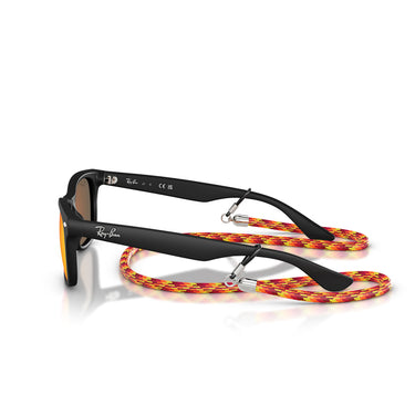 Ray-Ban Okulary Przeciwsłoneczne RJ9052S 70286Q Wayfarer Kids Czarny/Brąz Lustro Dziecięce