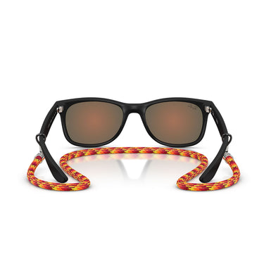Ray-Ban Okulary Przeciwsłoneczne RJ9052S 70286Q Wayfarer Kids Czarny/Brąz Lustro Dziecięce