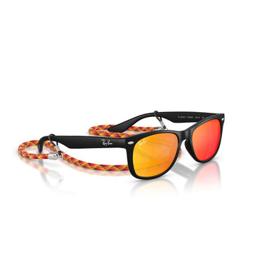 Ray-Ban Okulary Przeciwsłoneczne RJ9052S 70286Q Wayfarer Kids Czarny/Brąz Lustro Dziecięce